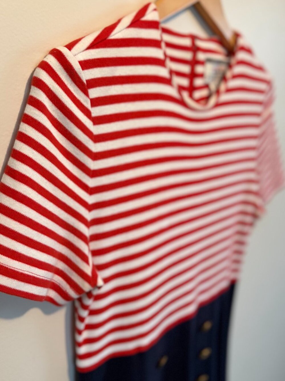 Sara Campbell for Talbots Nautical Striped Sailor Dress | M